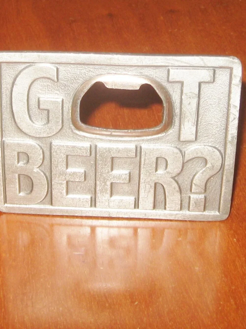 Vintage Got Beer Belt Buckle Bottle Opener 1999 Bergamot Belt G259 Made in USA